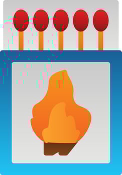 Matches Vector Icon Design