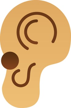 Ear Vector Icon Design