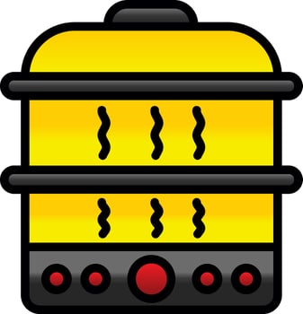 Steamer Vector Icon Design
