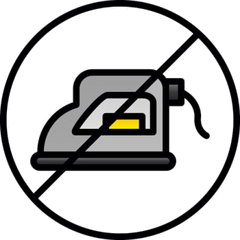 No iron Vector Icon Design