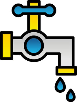 Water tap Vector Icon Design