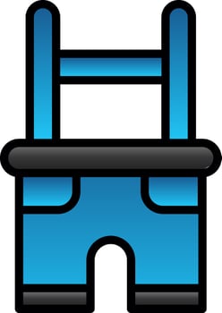 Lederhosen Vector Icon Design
