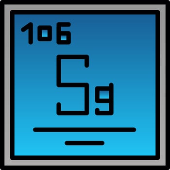 Seaborgium Vector Icon Design