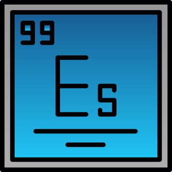 Einsteinium Vector Icon Design