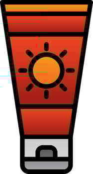Sun cream Vector Icon Design