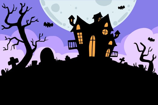 landscape background for composing Halloween day vector