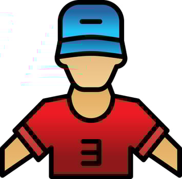 Player Vector Icon Design