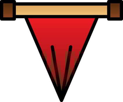Offside flag Vector Icon Design