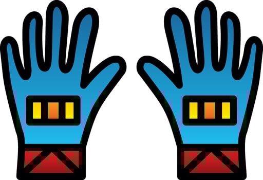 Gloves Vector Icon Design
