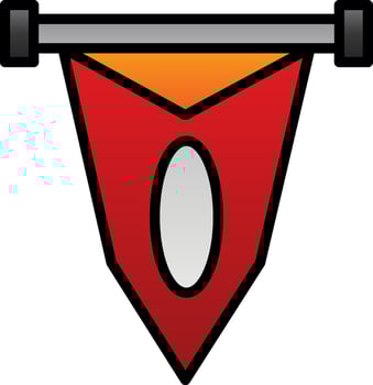 Pennant Vector Icon Design