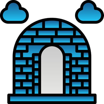 Igloo Vector Icon Design