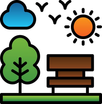 Park Vector Icon Design