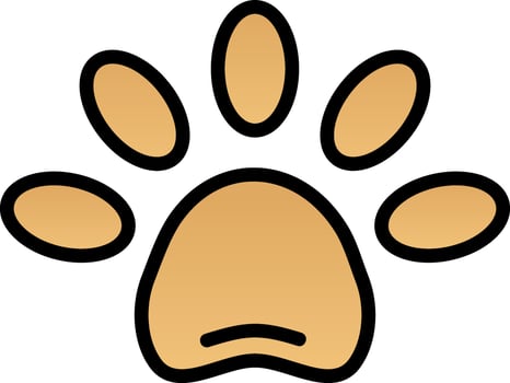 Paw Vector Icon Design