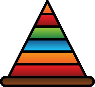 Pyramid Vector Icon Design