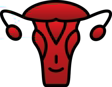 Uterus Vector Icon Design