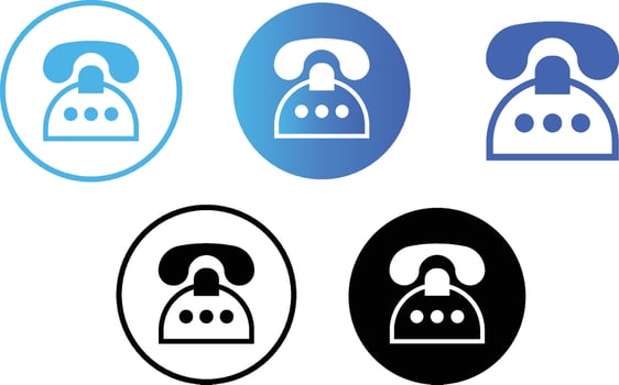 Contact Icon, Call Icon, Mobile Icon, Chat icon vector
