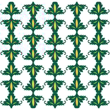 pattern shaped background with classic floral ornament vector