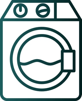 Washer machine Vector Icon Design