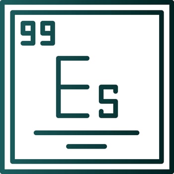 Einsteinium Vector Icon Design