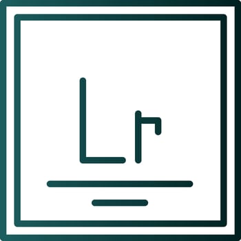 Lawrencium Vector Icon Design
