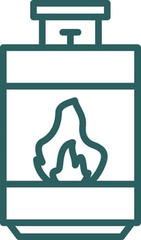 Cooking gas Vector Icon Design