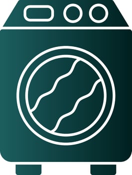 Washing machine Vector Icon Design