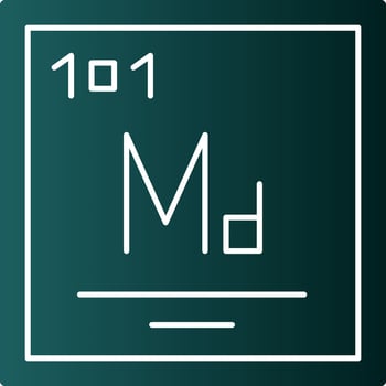 Mendelevium Vector Icon Design