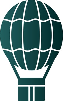 Hot air balloon Vector Icon Design