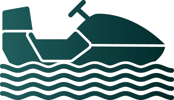 Snowmobile Vector Icon Design