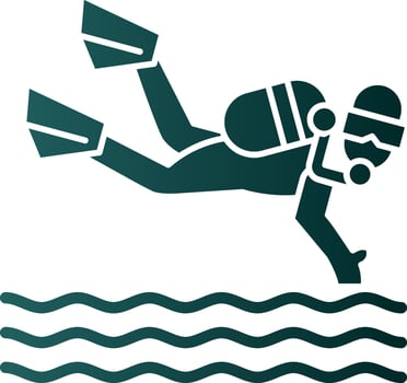 Scuba dive Vector Icon Design