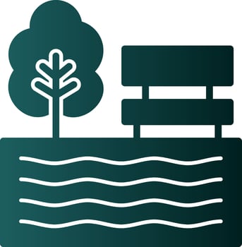 Lake Vector Icon Design