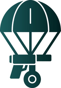Skydiving Vector Icon Design