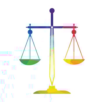 legal scales and sword logo template. vector