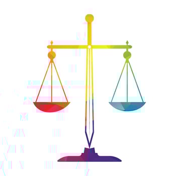 legal scales and sword logo template. vector