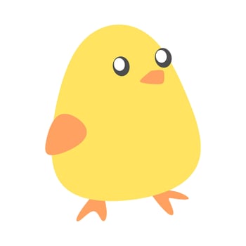 cute chicks in cartoon style. isolated on white background. suitable for children's book illustration, print, sticker, etc. flat vector. vector