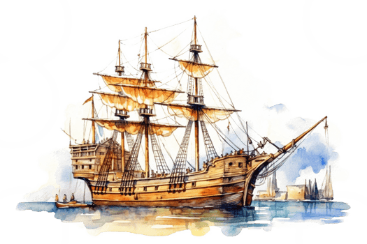 15-18th Century Sailing Ship png