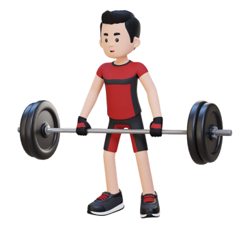 3D Sportsman Character Building Strength and Power with Deadlift Workout png