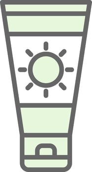 Sun cream Vector Icon Design
