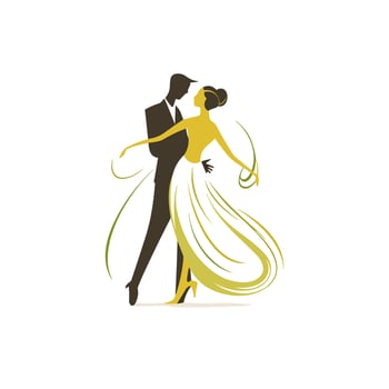 The Joy of Dance An Image of a Couple Celebrating the Rhythm of Movement vector