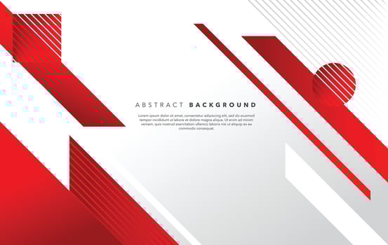 red white modern abstract background design vector
