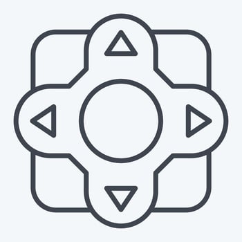 Icon Remote Control. related to Air Conditioning symbol. line style. simple design editable. simple illustration vector