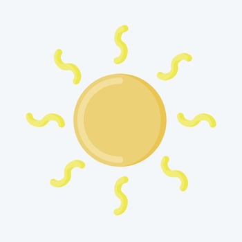 Icon Heating. related to Air Conditioning symbol. flat style. simple design editable. simple illustration vector