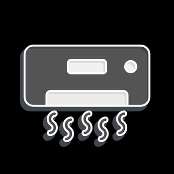Icon Coolling. related to Air Conditioning symbol. glossy style. simple design editable. simple illustration vector