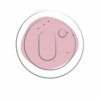 Icon Zero Point. related to Air Conditioning symbol. Color Spot Style. simple design editable. simple illustration vector
