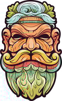 tiki festival, tiki man vector illustration, tiki man art for t-shirt design, sticker and wall art
