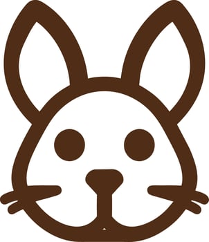 Rabbit logo isolated on white background vector