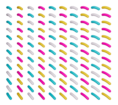 Pattern of Colorful sprinkle 3d illustration png