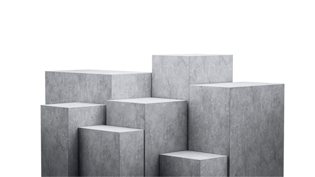 Minimal empty podium product presentation concrete podium stand Pedestal 3d illustration png