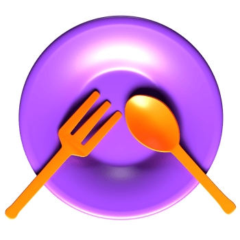 3d set of plastic plate icon png