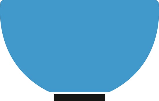 Flat illustration of a Bowl. vector